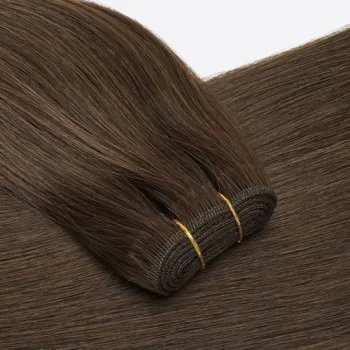 Machinale weft haarextensions close-up